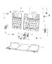 Diagram Second Row - Split Seat. for your 2003 Chrysler 300 M