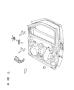 Diagram Front Door, Shell and Hinges. for your 2000 Chrysler 300 M