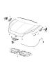 Diagram Hood and Related Parts. for your Chrysler 300 M