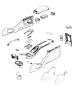 Diagram Floor Console, Front. for your 2003 Dodge Ram 1500