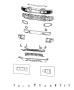 Diagram Bumper, Front. for your 2000 Chrysler 300 M