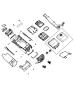 Diagram Floor Console, Front. for your 2021 RAM 1500 Classic Tradesman Std Cab