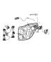 Diagram Rear Door, Hardware Components. for your 1999 Chrysler 300 M