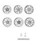 Image of WHEEL. Aluminum. Front or Rear. [No Description. image for your 2007 Dodge Charger   