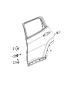 Diagram Rear Door, Shell and Hinges. for your 2001 Chrysler 300 M