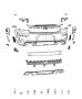 Image of BEZEL. EXHAUSTER. Left. [Rear Fascias Parts. image for your 2003 Chrysler 300  M 