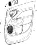 Image of PANEL. Front Door Trim. Left. [Dark Slate Gray]. image for your 2011 Chrysler 200   