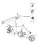 Diagram Brake Tubes and Hoses, Rear. for your Chrysler 300 M