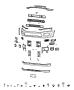 Diagram Bumper, Front. for your 2019 RAM 1500 Classic Tradesman Std Cab