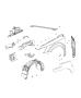 Image of BRACKET. Fender Dog Leg. Lower. A Pillar attach. image for your Dodge