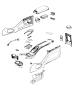 Diagram Floor Console, Front. for your 2003 Dodge Ram 1500