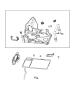 Tray and Support, Battery. Diagram