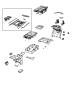 Diagram Floor Console, Front. for your 2021 RAM 1500 Limited Longhorn Crew Cab 3.6L V6