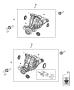 Diagram Differential Assembly, Rear. for your 2020 Dodge Durango SRT Hellcat