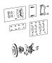 Image of PIN KIT. Disc Brake. Right or Left.  [ABS 4-WHEEL FNC DISC. image for your 2004 Chrysler 300 M