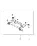 Diagram Crossmember, Rear. for your 2020 Chrysler 300