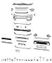 Image of APPLIQUE. FASCIA. Center. [FRONT FASCIAS PARTS. image for your 2002 Dodge Ram 1500   