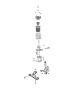 Suspension, Front, Springs, Shocks, Control Arms. Diagram