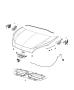 Diagram Hood and Related Parts. for your Chrysler 300 M