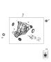 Image of DIFFERENTIAL. Rear Axle. [Rear Suspension Parts. image for your 2001 Chrysler 300 M  