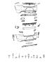 Diagram Fascia, Rear. for your 2004 Chrysler 300 M