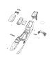 Diagram Floor Console, Front. for your 2001 Chrysler 300 M