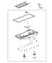 Image of TRAY. Windage. Used for: Includes Oil P/U Tube and O-Ring. image for your 2002 Chrysler 300 M  