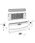 Image of HANDLE. Tailgate. [Global Black/Wicker. image for your 2021 Ram 3500 6.7L Turbo I6 Diesel LARAMIE CREW CAB 