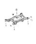 Diagram Crossmember, Rear. for your 2002 Chrysler 300 M