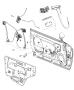 Diagram Front Door, Hardware Components. for your 2000 Chrysler 300 M