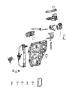 Diagram Rear Door, Hardware Components. for your 2002 Chrysler 300 M