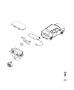 Image of BEZEL. BACK UP CAMERA. [ParkView Rear Back-up. image for your 2014 Chrysler 300 S 3.6L V6 