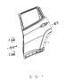 Diagram Rear Door, Shell and Hinges. for your 2018 Jeep Compass