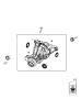 Image of ISOLATOR. Cradle. Differential, Rear Axle. [Rear Suspension Parts. image for your 1999 Chrysler 300  M 