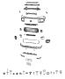 Image of APPLIQUE. FASCIA. [Front Fascias Parts. image for your 1997 Dodge Ram 1500   