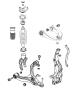 Suspension, Front, Springs, Shocks, Control Arms. Diagram