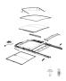 Diagram Sunroof and Related Parts. for your 2011 Jeep Wrangler UNLIMITED SAHARA 3.8L V6 A/T 4X4