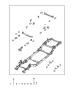 Image of BRACKET. Lower Control Arm. Left. [FRAME PARTS MODULE]. image