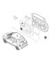 Image of BEZEL. Door Trim Panel. Right. image for your 2012 Chrysler Town & Country   
