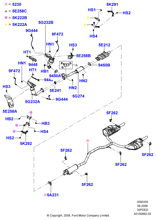 Full size assembly image of Exhaust System. (1/1)