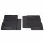 View Floor Mats - All-Weather Thermoplastic Rubber, Black Front Pair Regular Cab, Dual Retention Full-Sized Product Image