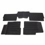 View Floor Mats - All-Weather Thermoplastic Rubber, Black 3-Pc., SuperCab Dual Retention Full-Sized Product Image