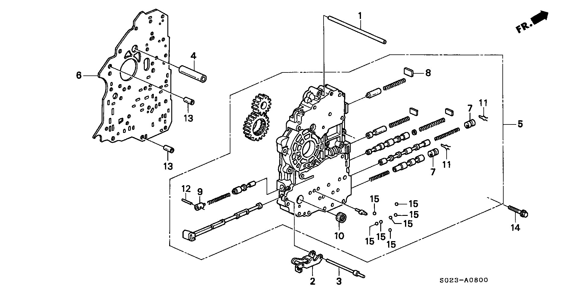 Full size assembly image of MAIN VALVE BODY (1/1)