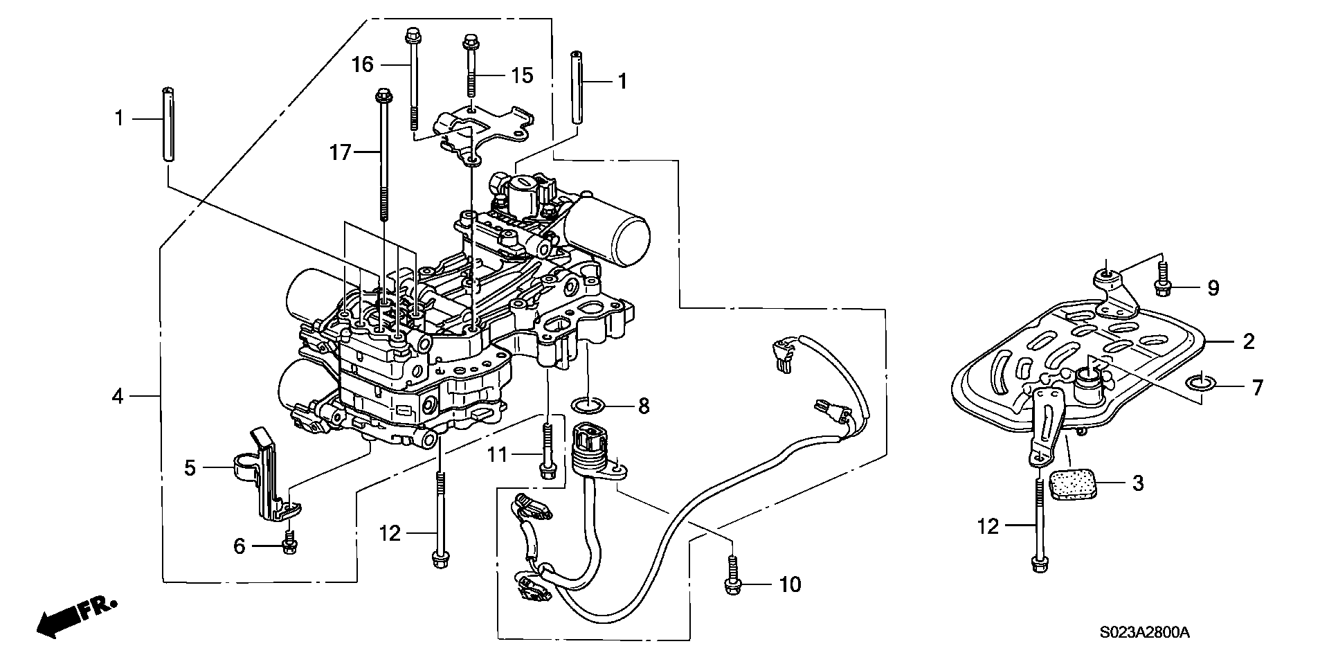 Diagram MAIN VALVE BODY for your 2021 Honda Accord   