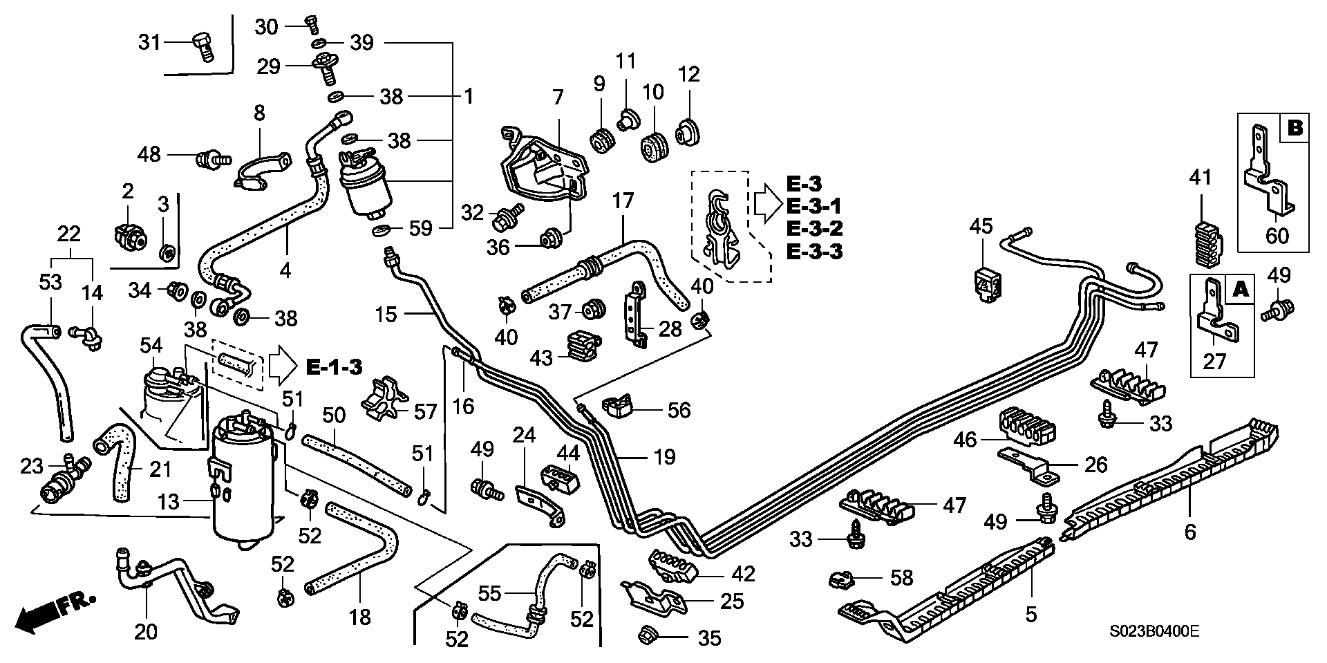 Diagram FUEL PIPE (1) for your 2013 Honda Civic   