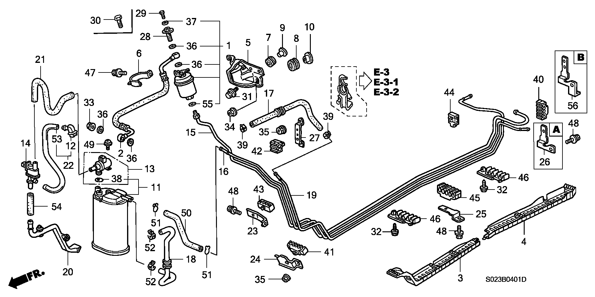 Diagram FUEL PIPE (2) for your 2013 Honda Civic   