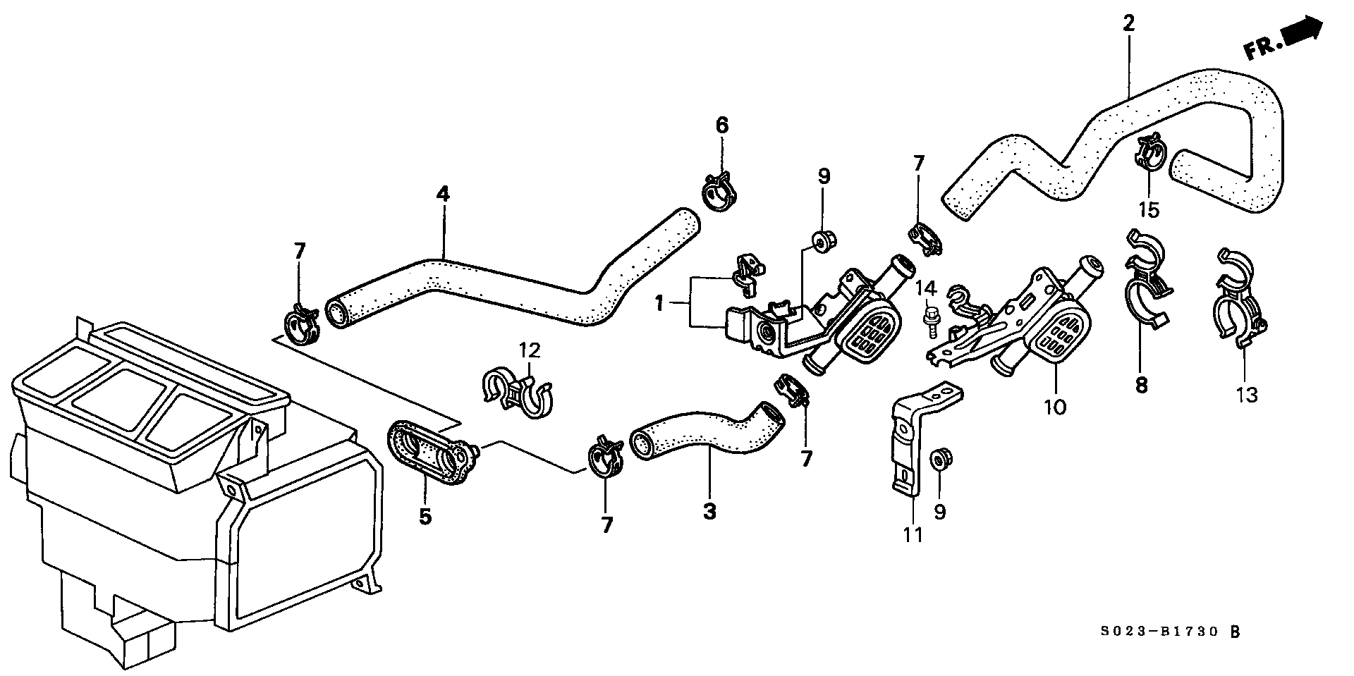 Full size assembly image of WATER VALVE (1/1)