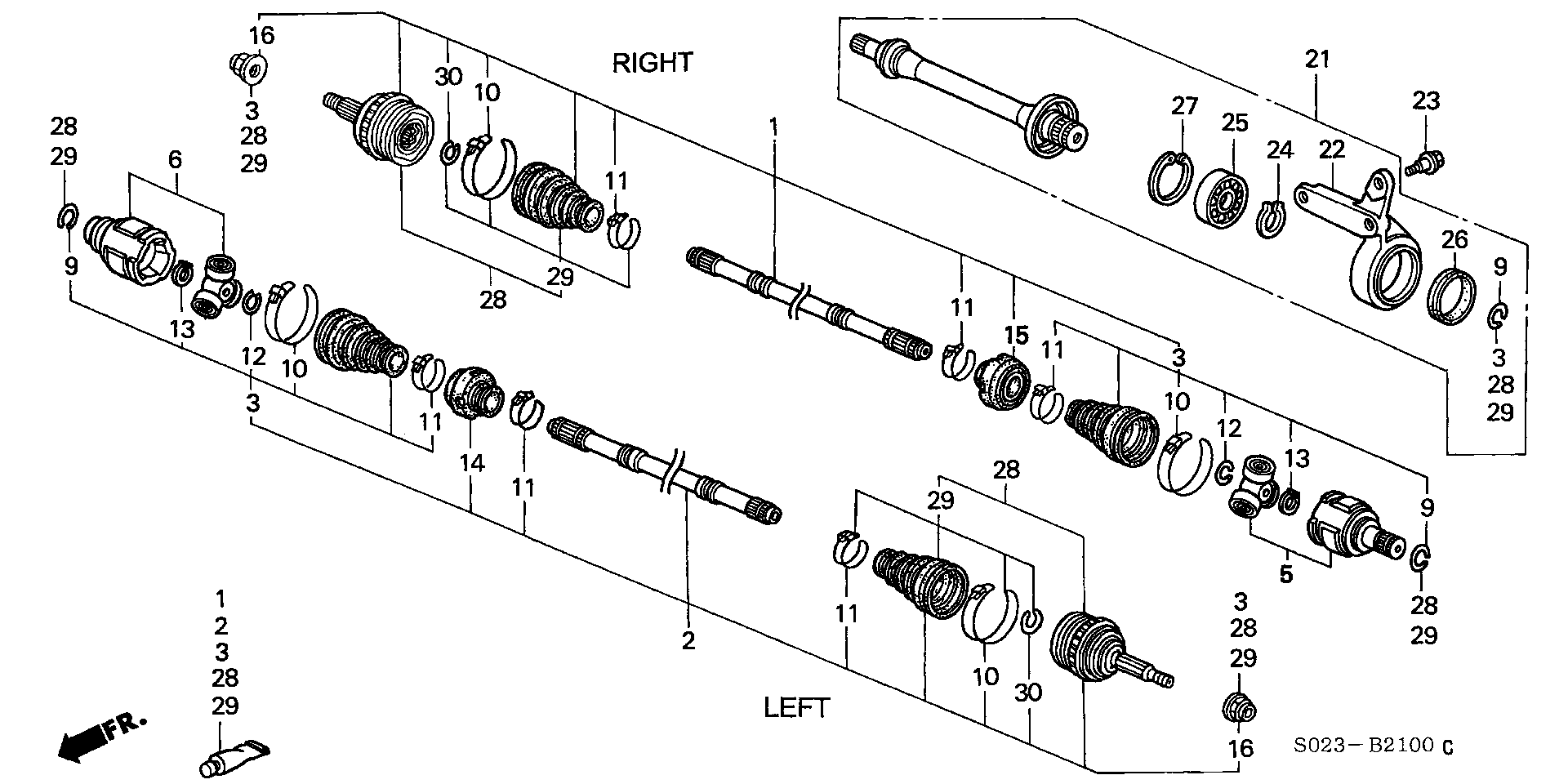Full size assembly image of DRIVESHAFT (1) (1/1)