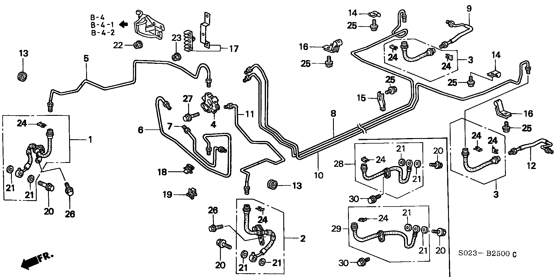 Diagram BRAKE LINES for your 2024 Honda Passport  BLACK EDITION/ 5D 