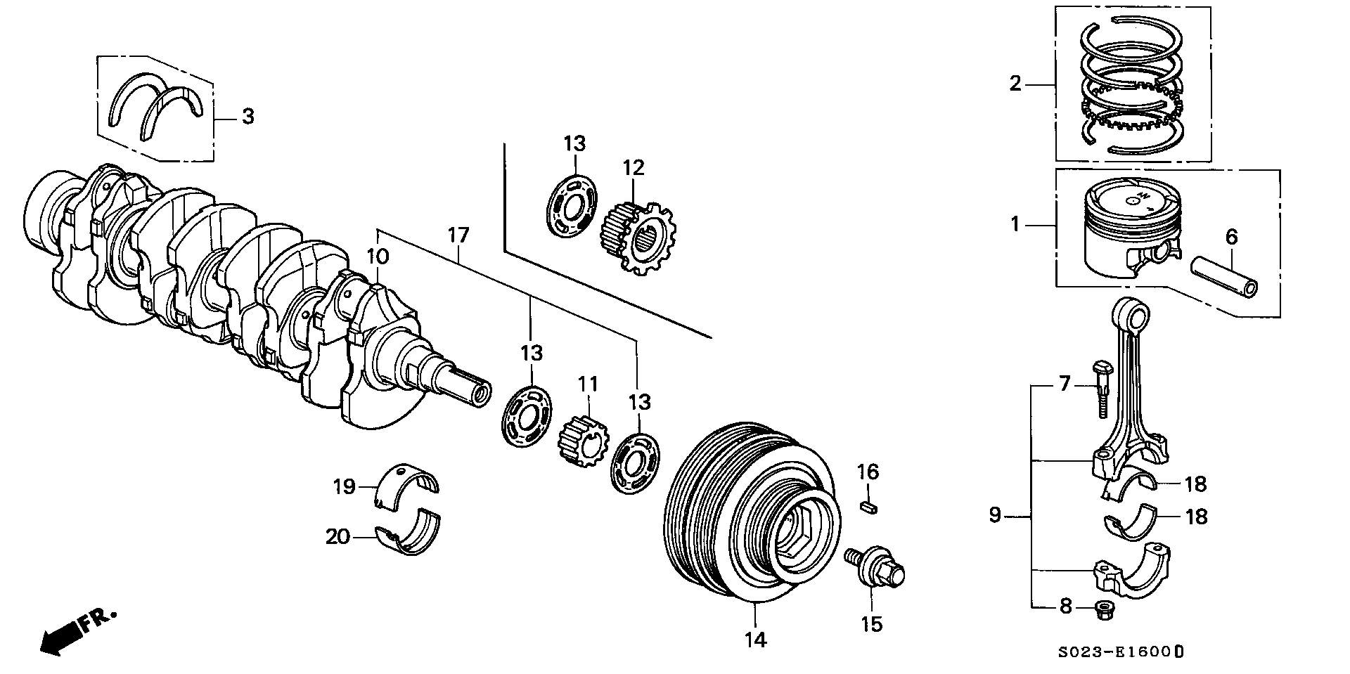 Full size assembly image of CRANKSHAFT@PISTON (1/1)
